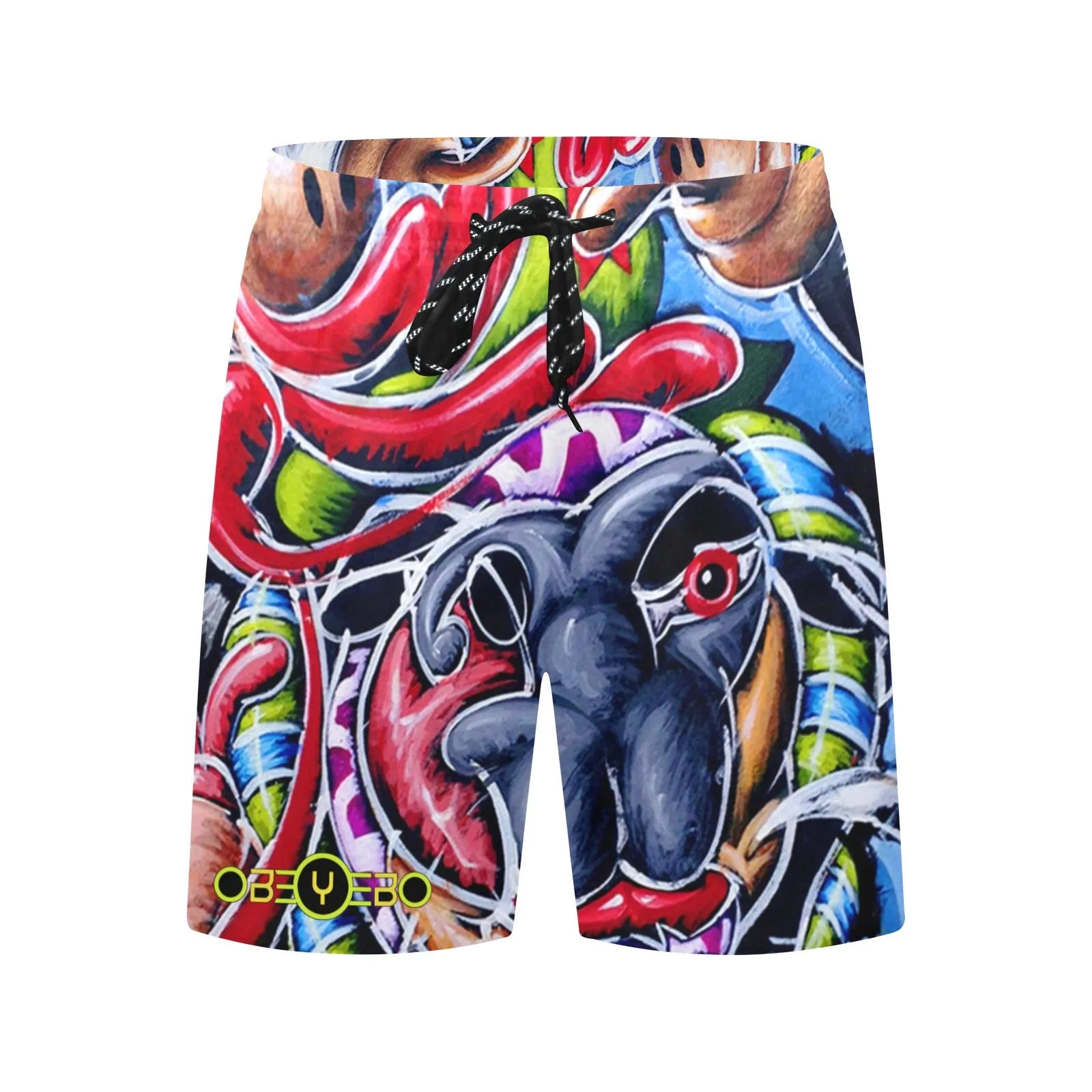 Bovine Methane Men's Mid-Length Beach Shorts