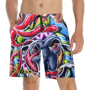 Bovine Methane Men's Mid-Length Beach Shorts