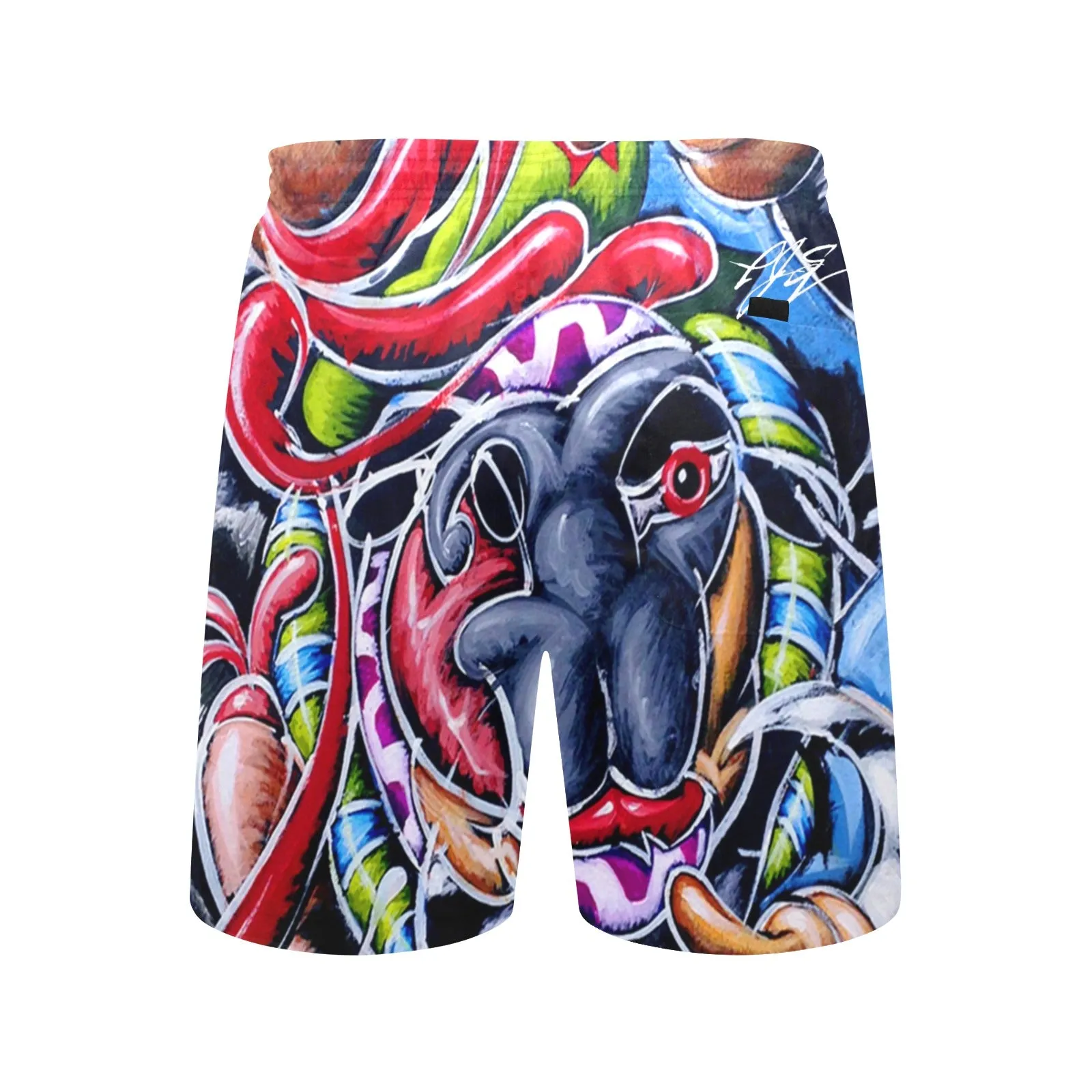 Bovine Methane Men's Mid-Length Beach Shorts
