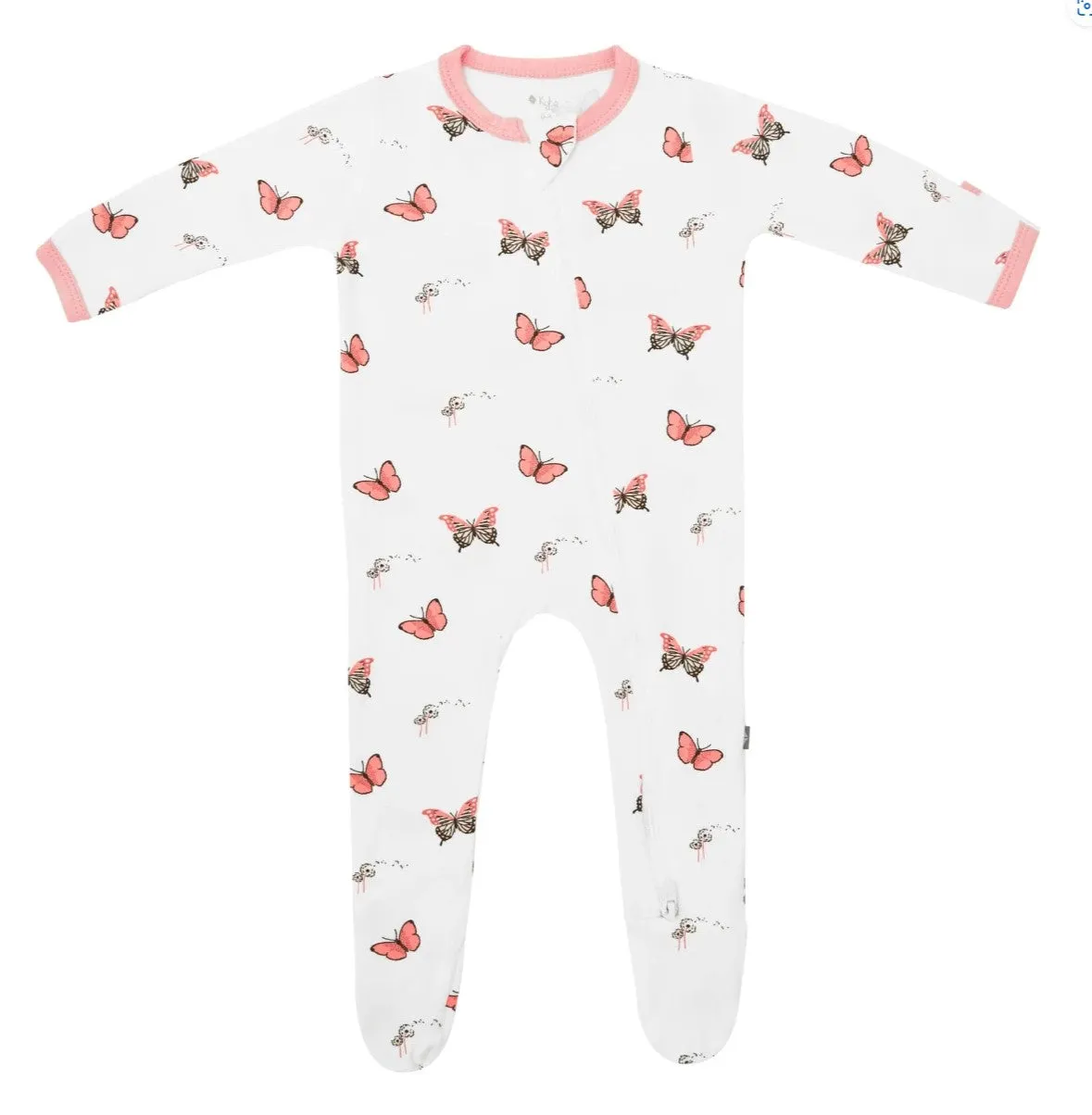 Butterfly Zippered Footie