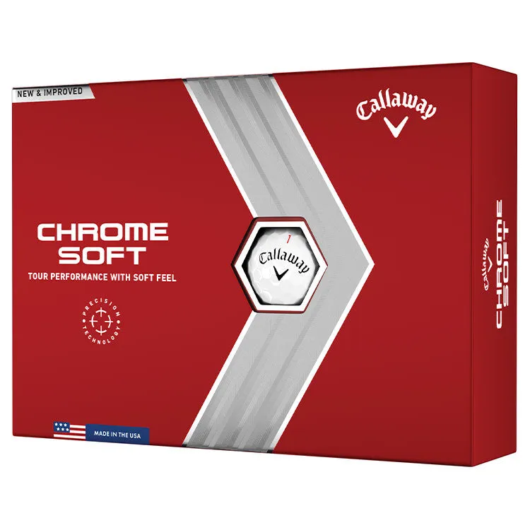 Callaway Chrome Soft White Golf Balls 12Pk