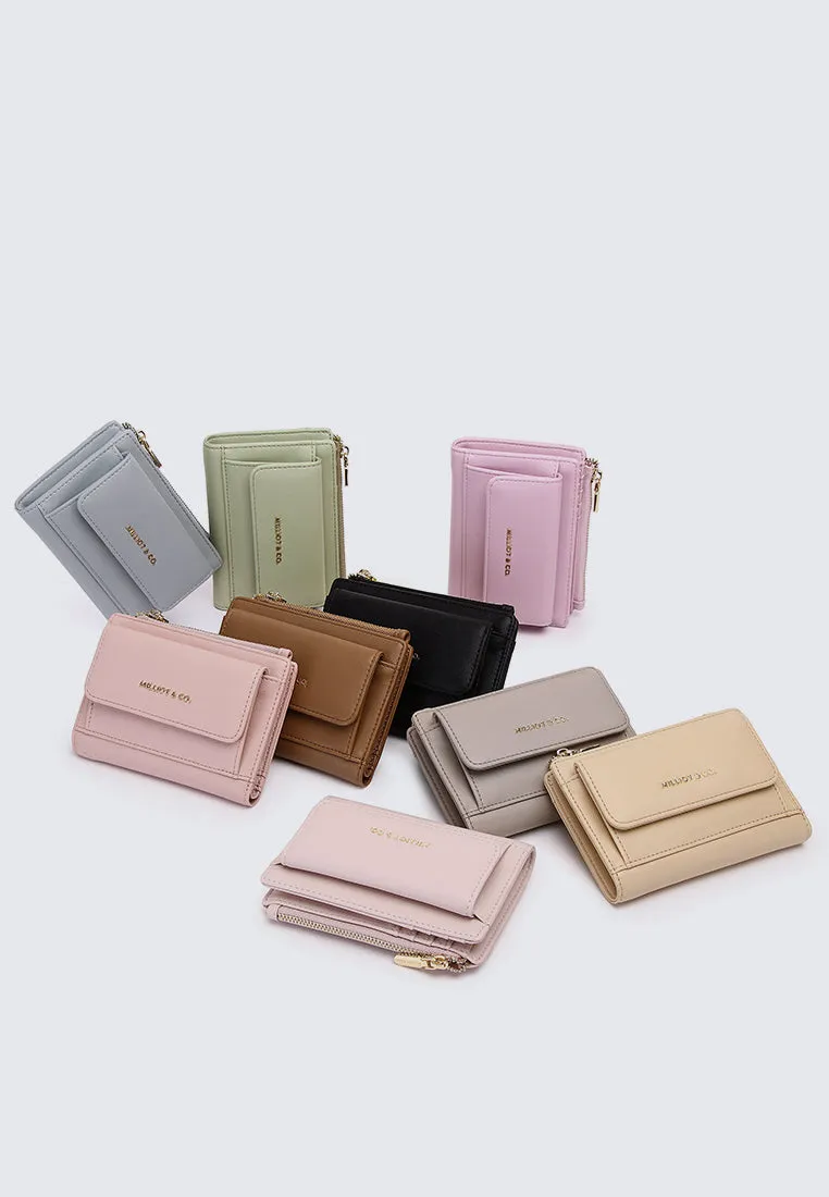 Candy Pop Top Zip Mini Wallet (Cornsilk)
