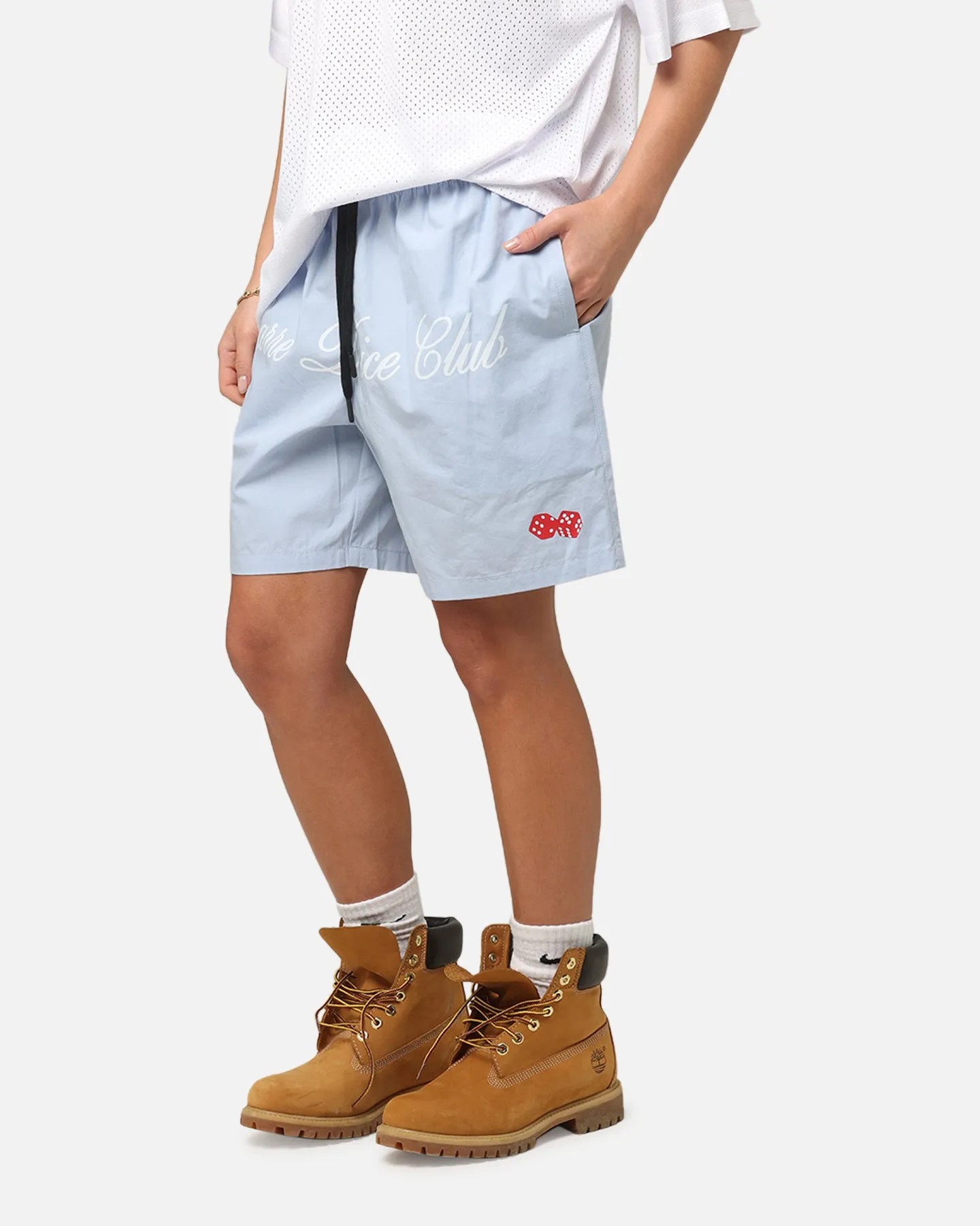 Carre Dice Club Beach Shorts Light Blue