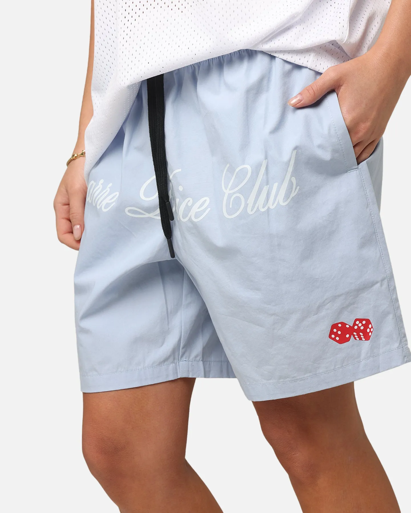 Carre Dice Club Beach Shorts Light Blue