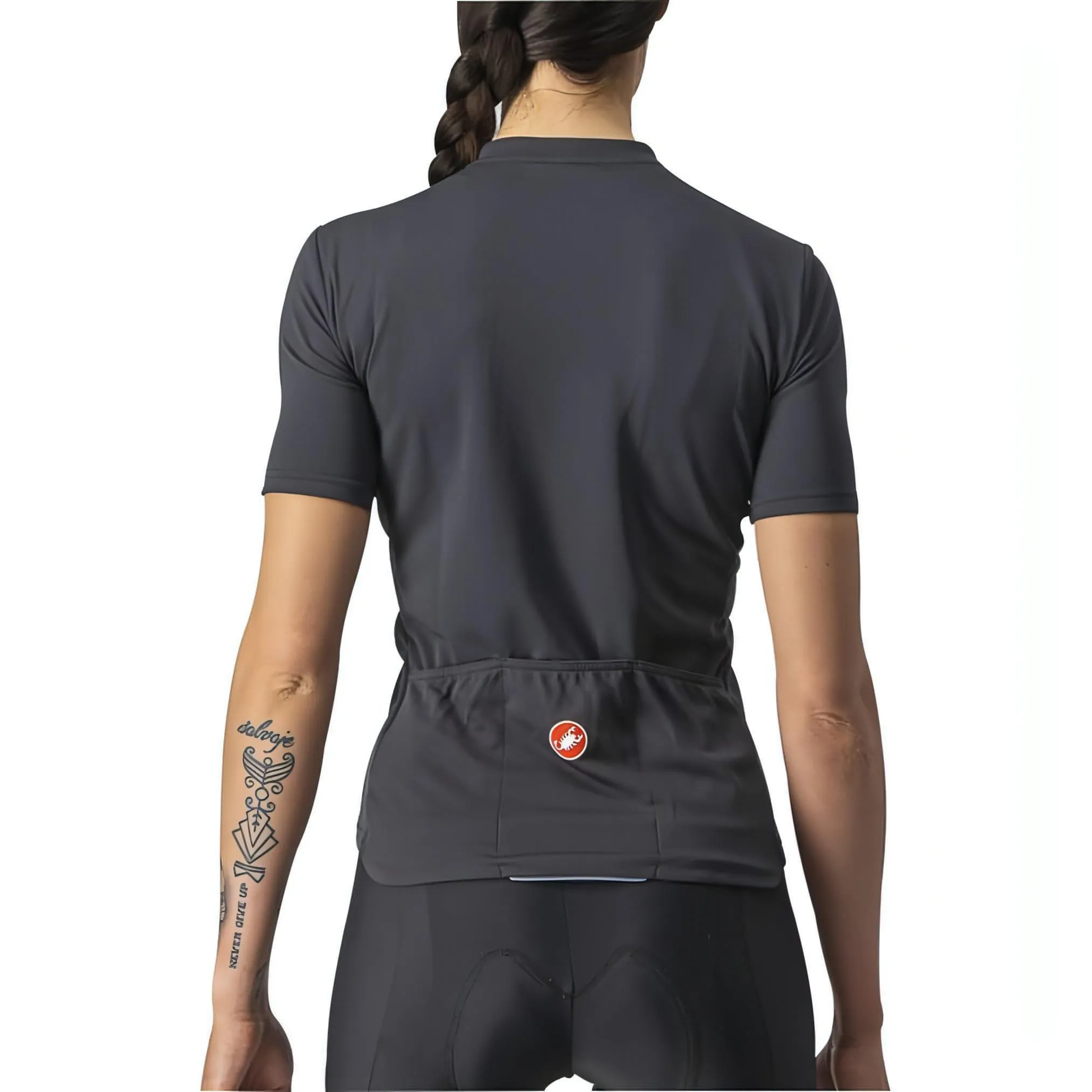 Castelli Anima 3 Short Sleeve Womens Cycling Jersey - Black
