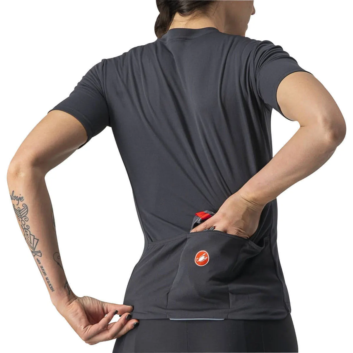Castelli Anima 3 Short Sleeve Womens Cycling Jersey - Black