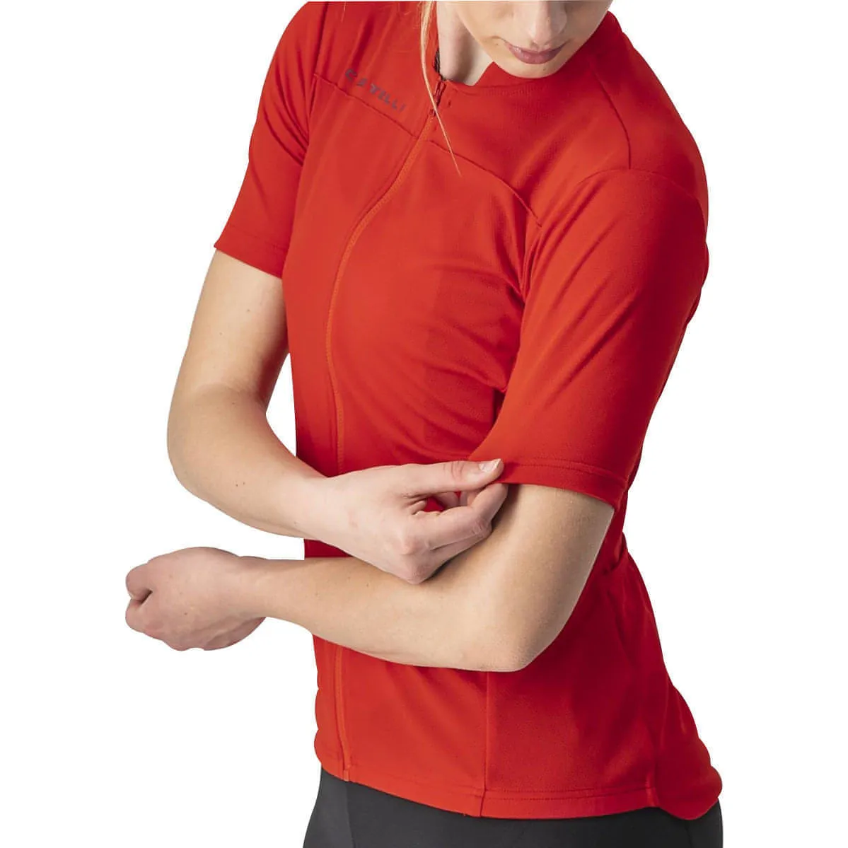 Castelli Anima 3 Short Sleeve Womens Cycling Jersey - Red