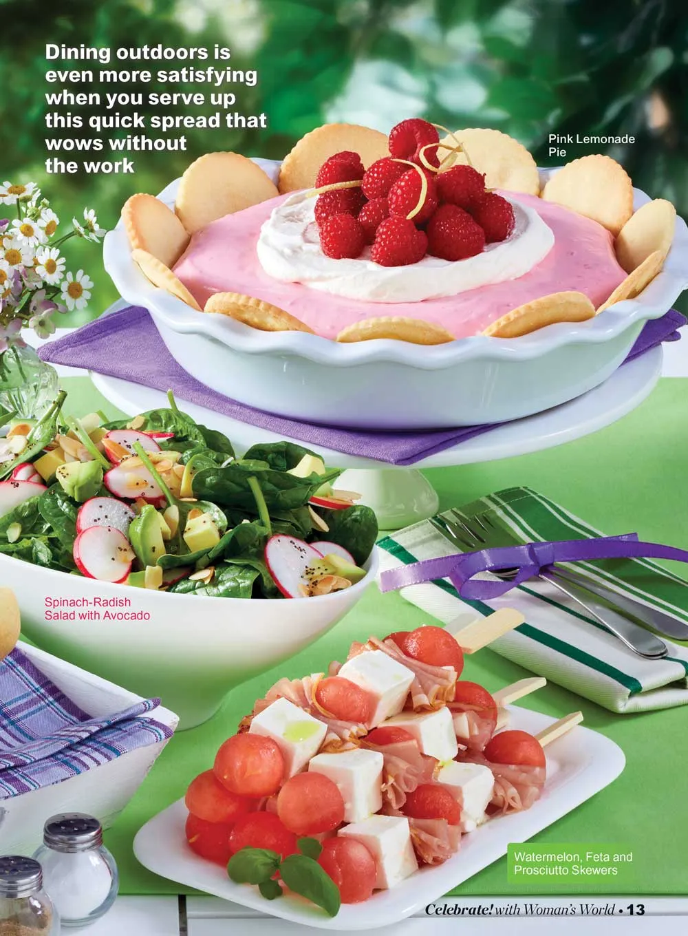 Celebrate With Woman's World - Summer Fun: 101 Recipes, Picnics, Barbecues, Holidays, 4th Of July, Buffets, Cakes, Brownies, Pies, Drinks, Salads, Pasta, Sandwiches, Iced Tea, Fast & Easy Party Ideas!