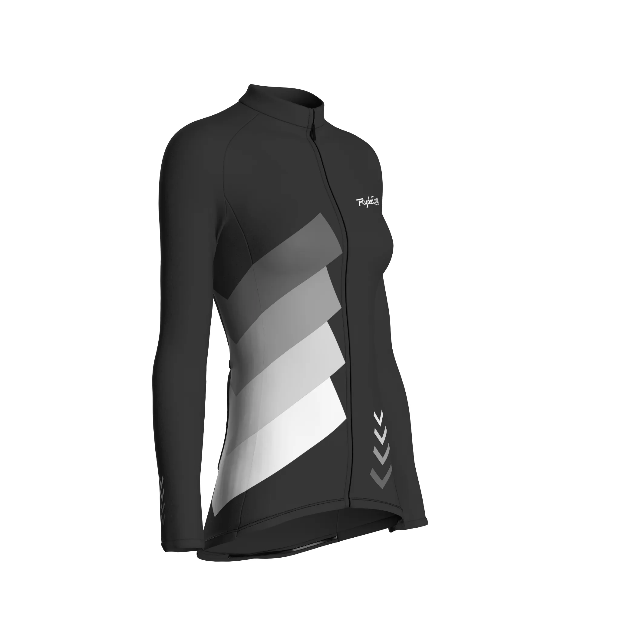 Celestial Grid | Charcoal Gray Female Long Sleeves Jersey