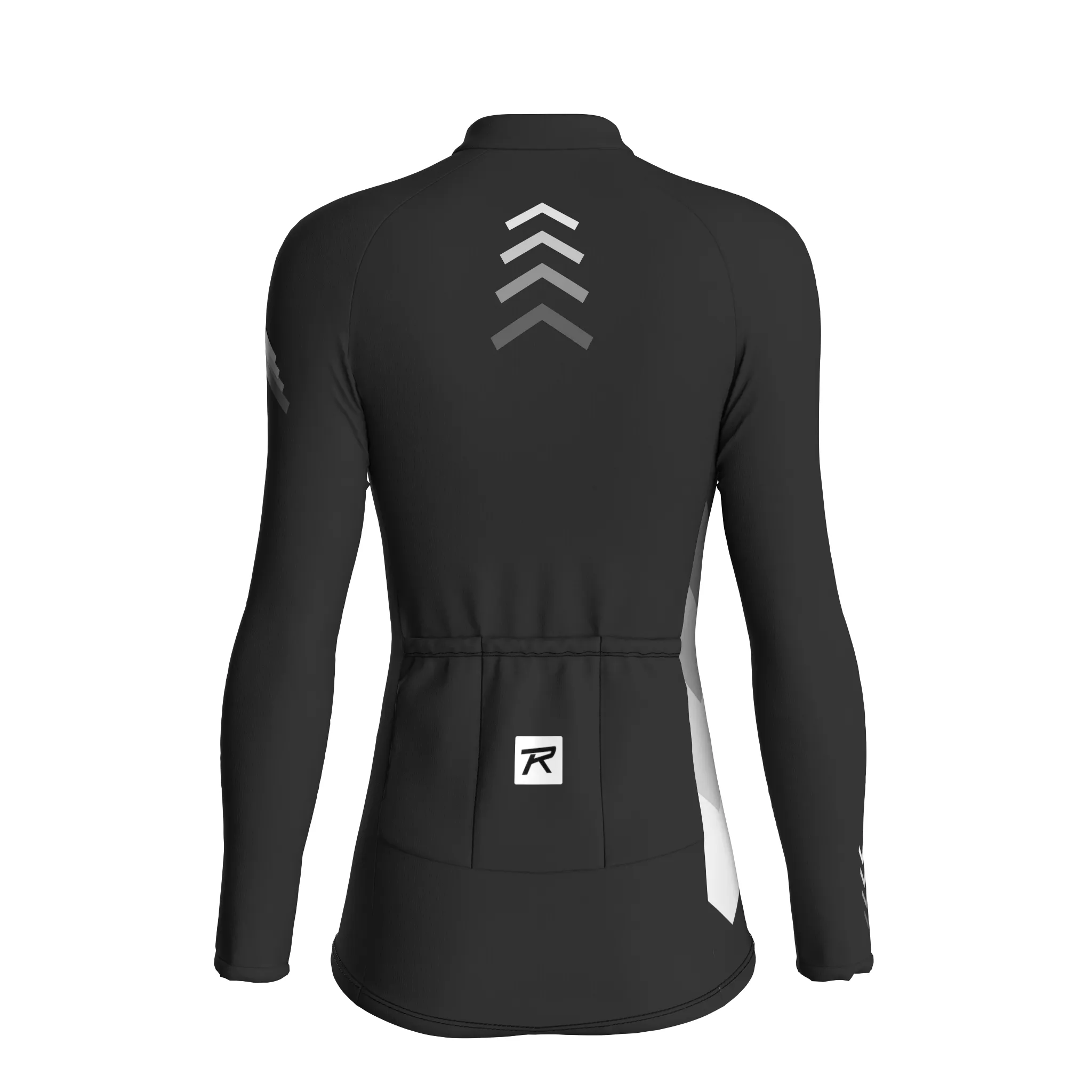 Celestial Grid | Charcoal Gray Female Long Sleeves Jersey