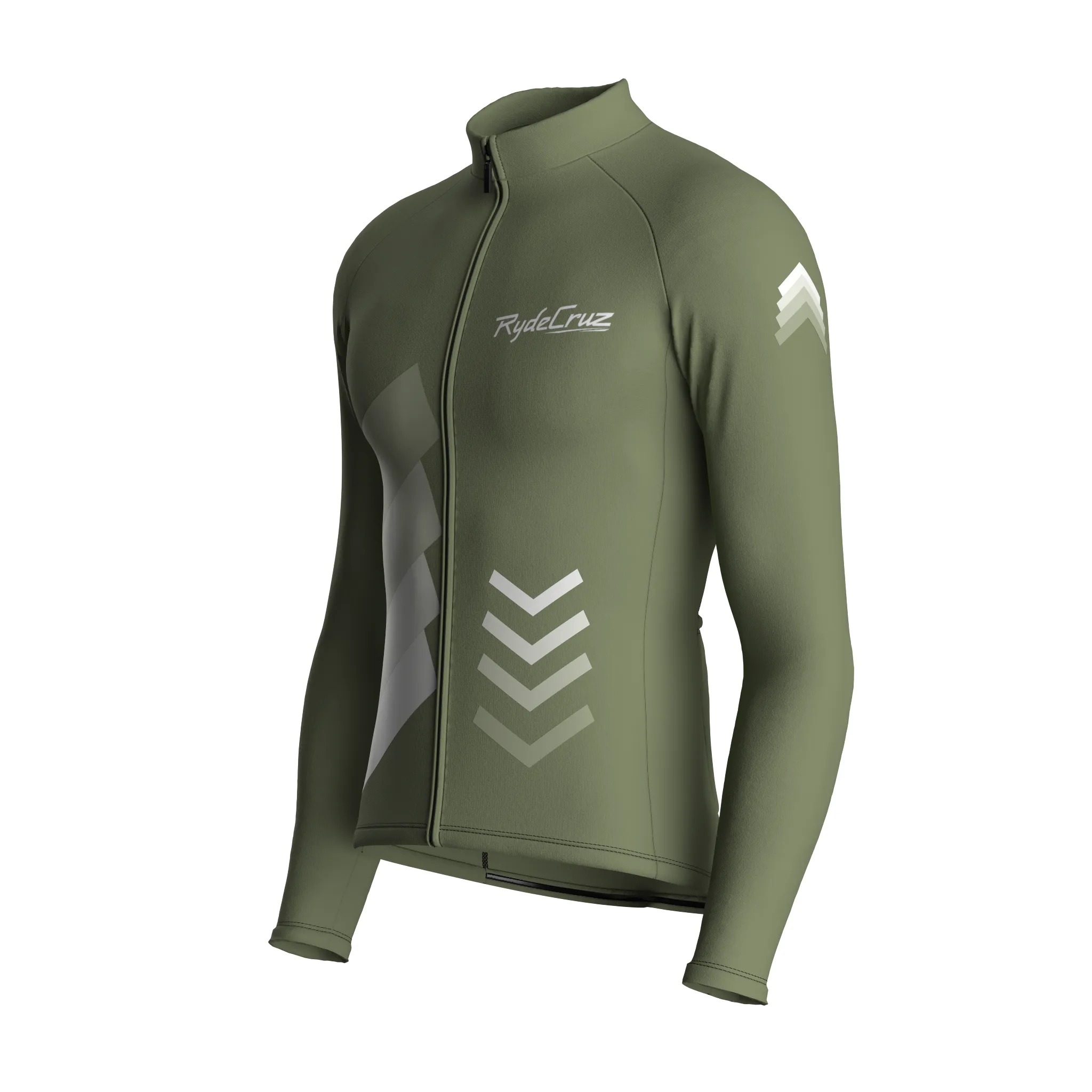 Celestial Grid | Dark Khaki Male Long Sleeves Jersey
