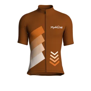 Celestial Grid | Earth Brown Male Short Sleeves Jersey