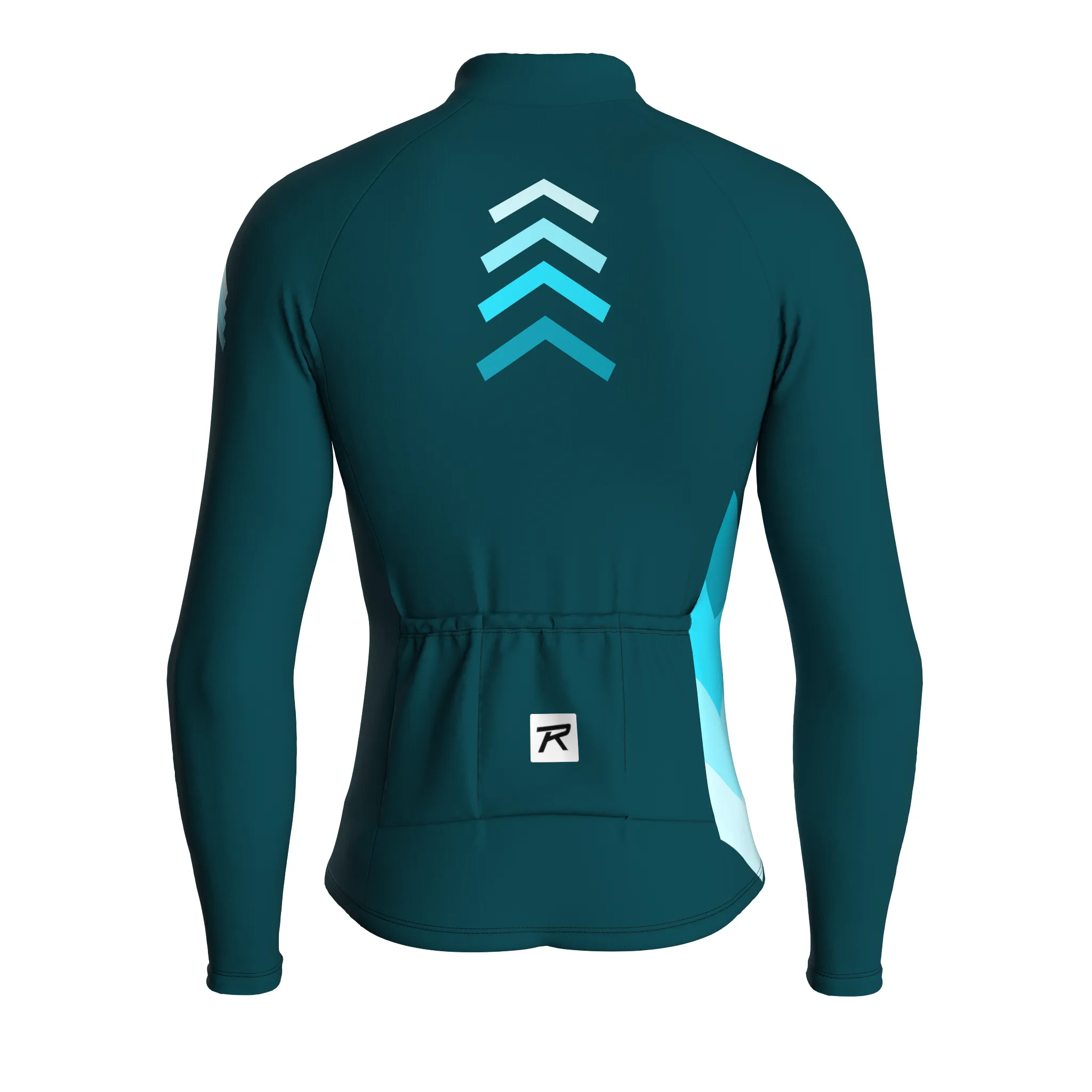 Celestial Grid | Midnight Green Male Long Sleeves Jersey