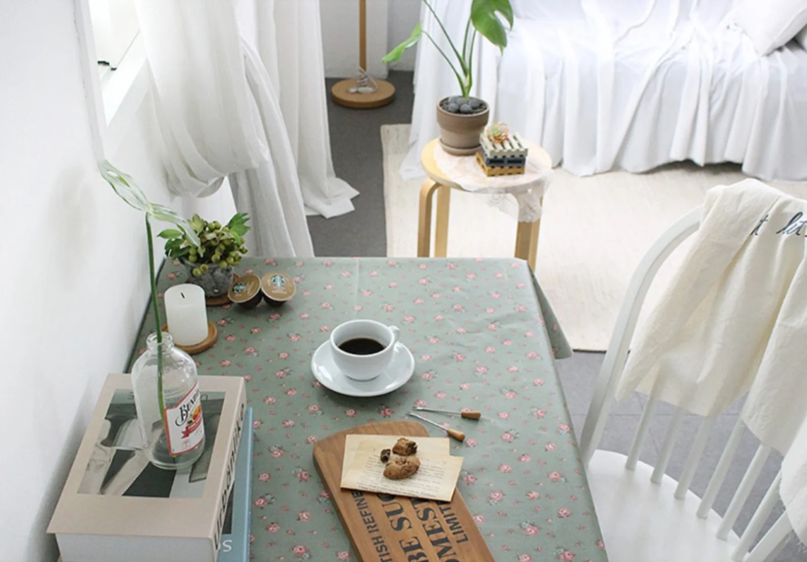 Chevy Rose Matte Laminated Cotton Waterproof Fabric - In Two Colors - Quality Korean Fabric by the yard / 54446