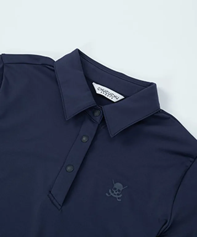 CHUCUCHU Item Polo Tee - Navy