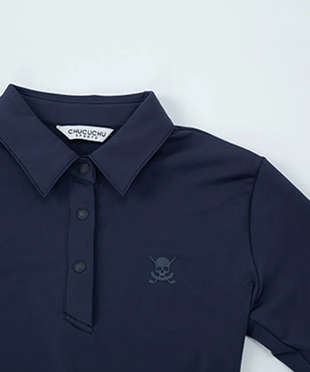 CHUCUCHU Item Polo Tee - Navy