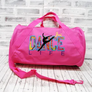 Colorful Swirl Personalized Dance Tote or Duffle Bag