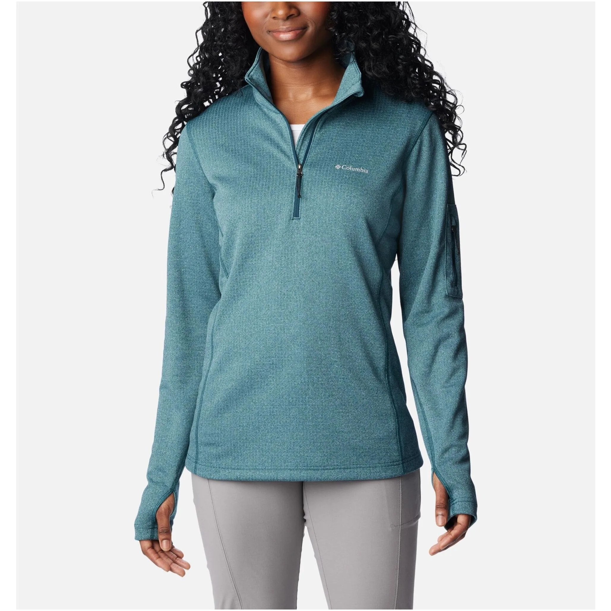 Columbia Park View Women's Grid Fleece 1/2 Zip