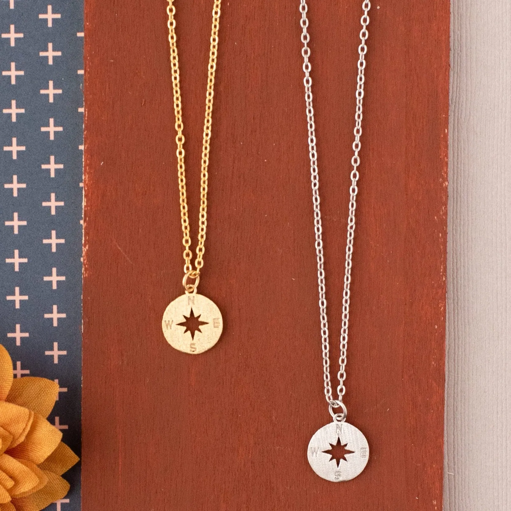 Compass Charm Necklace