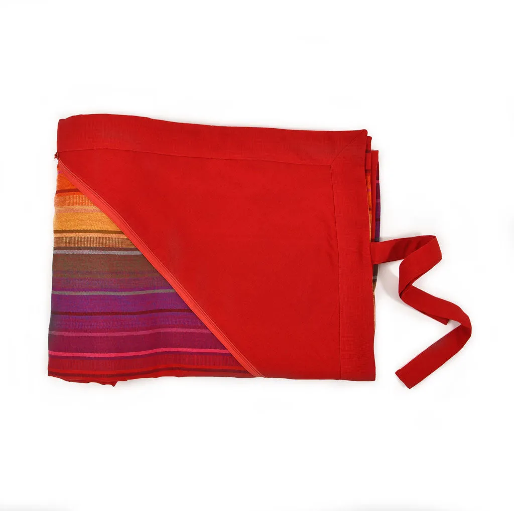 Cotton Beach Throw | Bright Rainbow