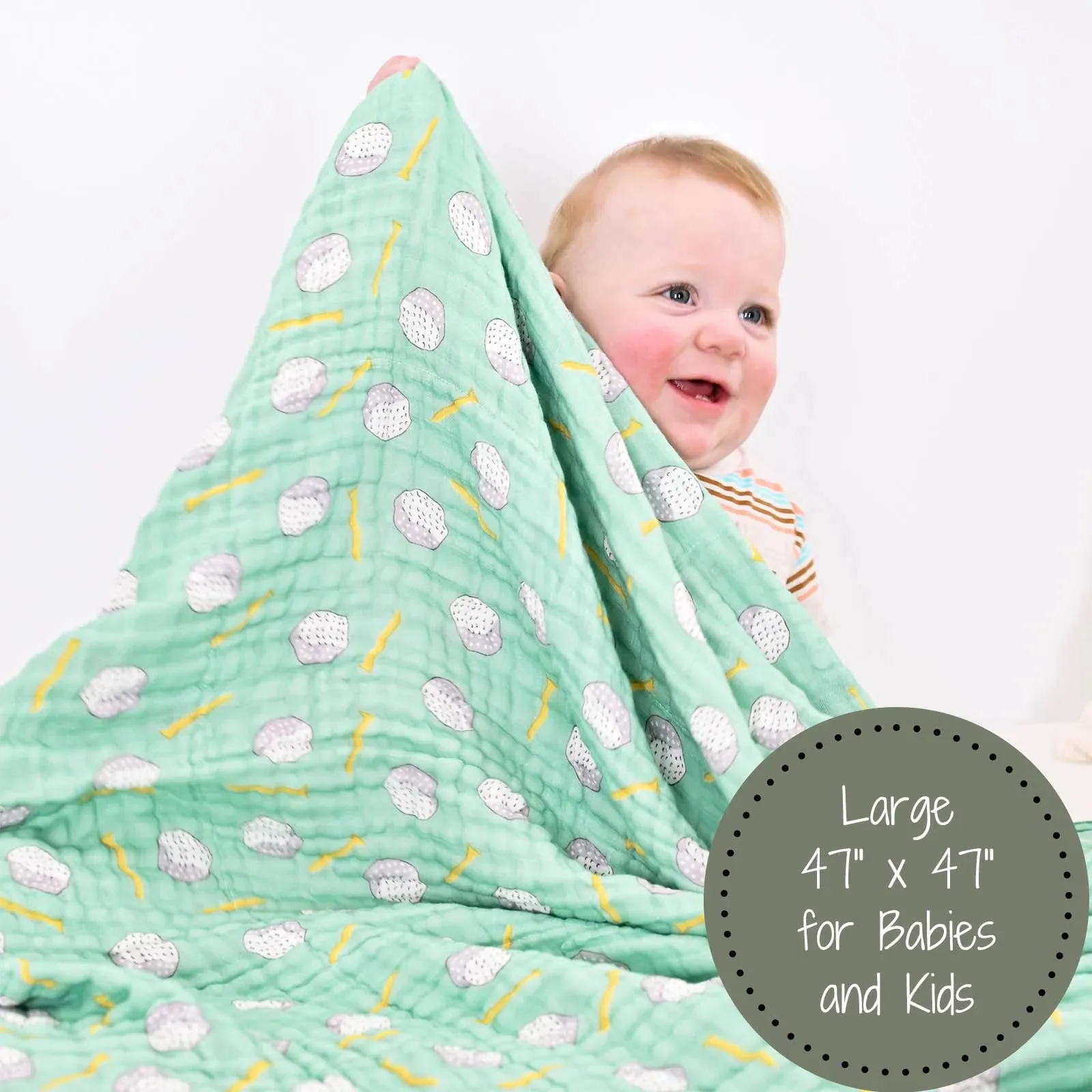 Cotton Muslin Golf A Round Quilt