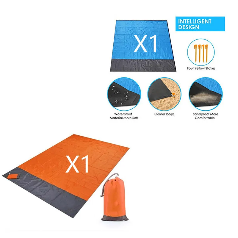 Cross-border Spot Outdoor Beach Mat Portable Folding