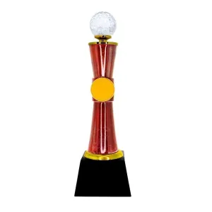 Crystal Ball Wooden Golf Trophies