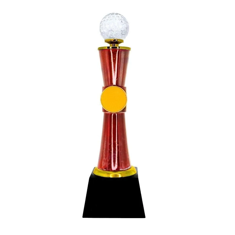 Crystal Ball Wooden Golf Trophies