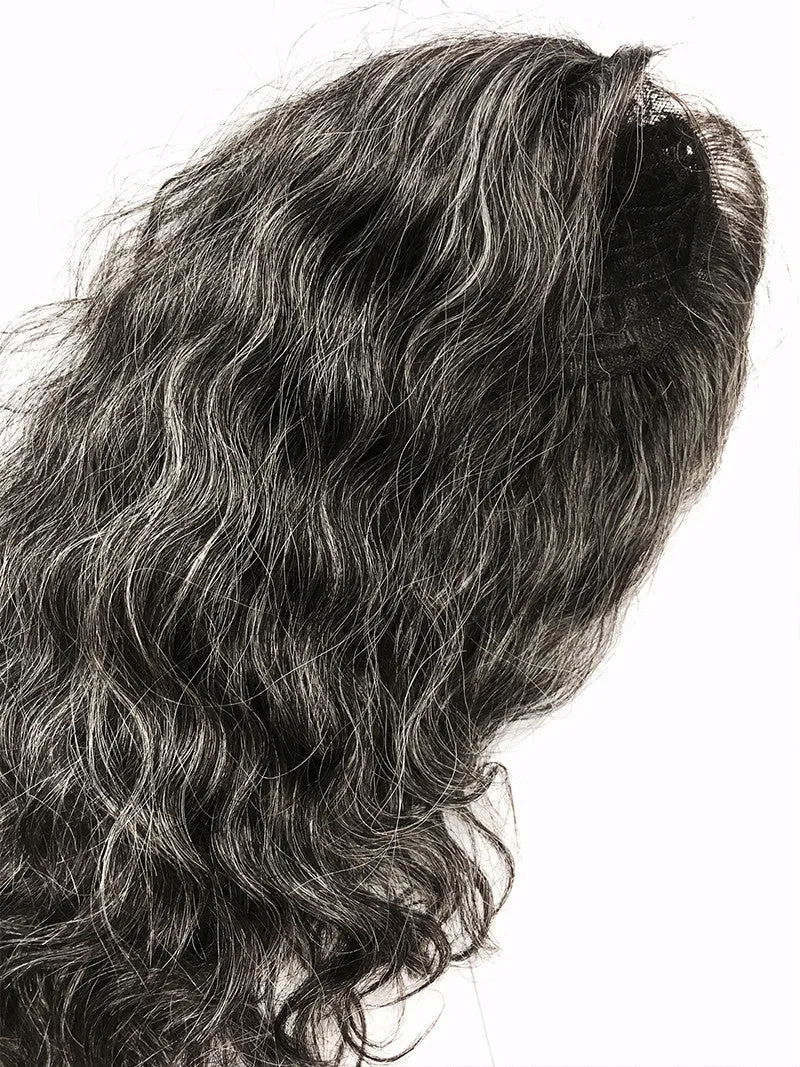 Customized Brazilian Curl Hair Wig with #30G with 1/4" ventilated lace front