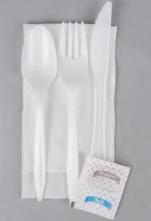 CUTLERY PICNIC PACK WHITE KARAT OAK-LO-U2202W