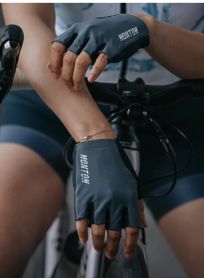 CYCLING GLOVES HALF FINGER SHADOW GRAY
