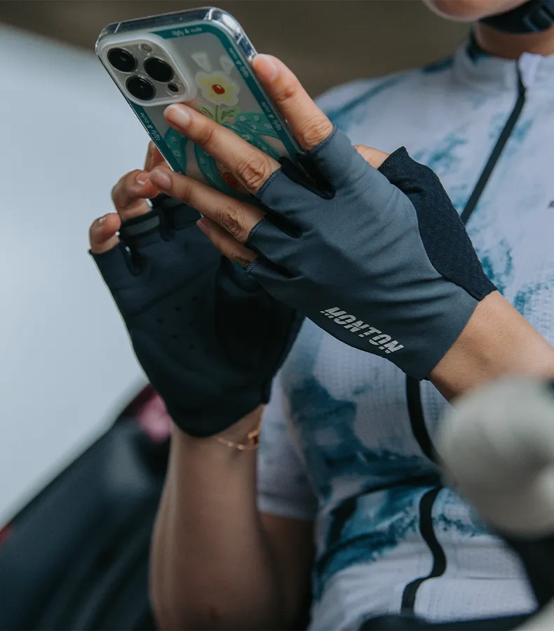 CYCLING GLOVES HALF FINGER SHADOW GRAY