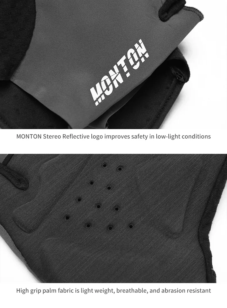 CYCLING GLOVES HALF FINGER SHADOW GRAY