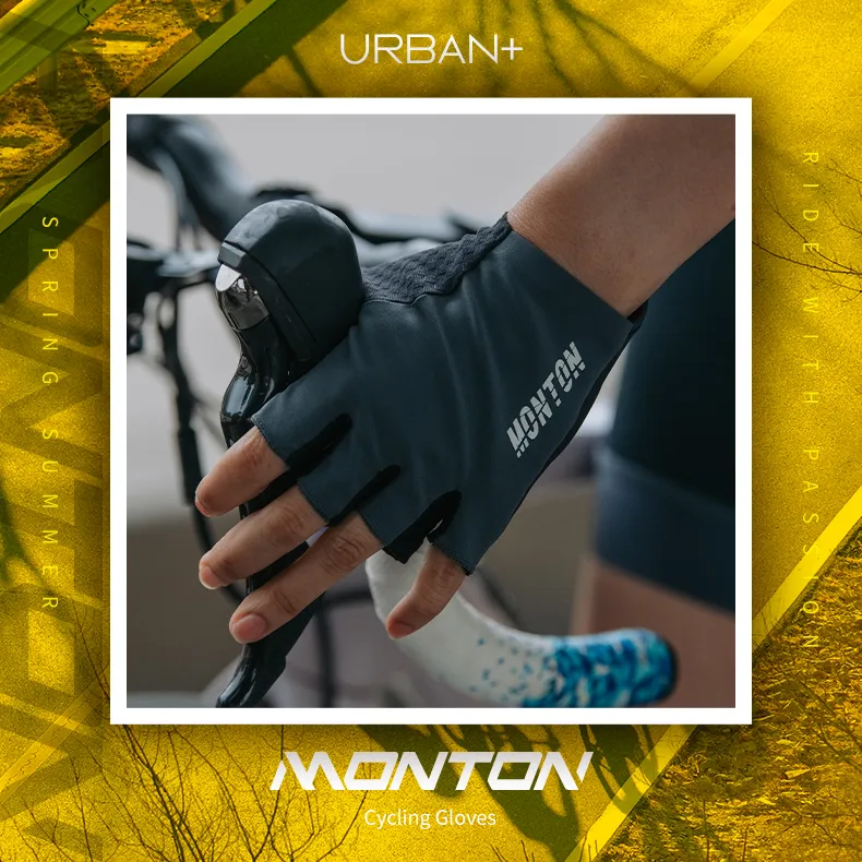 CYCLING GLOVES HALF FINGER SHADOW GRAY
