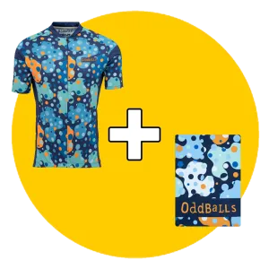 Cycling Jersey & Mini Towel Bundle - Space Balls