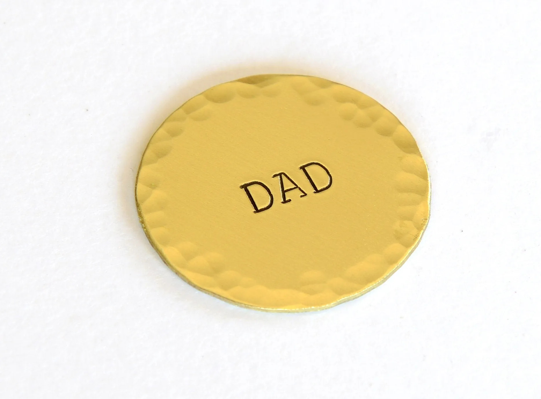 Dad themed Brass Golf Ball Marker