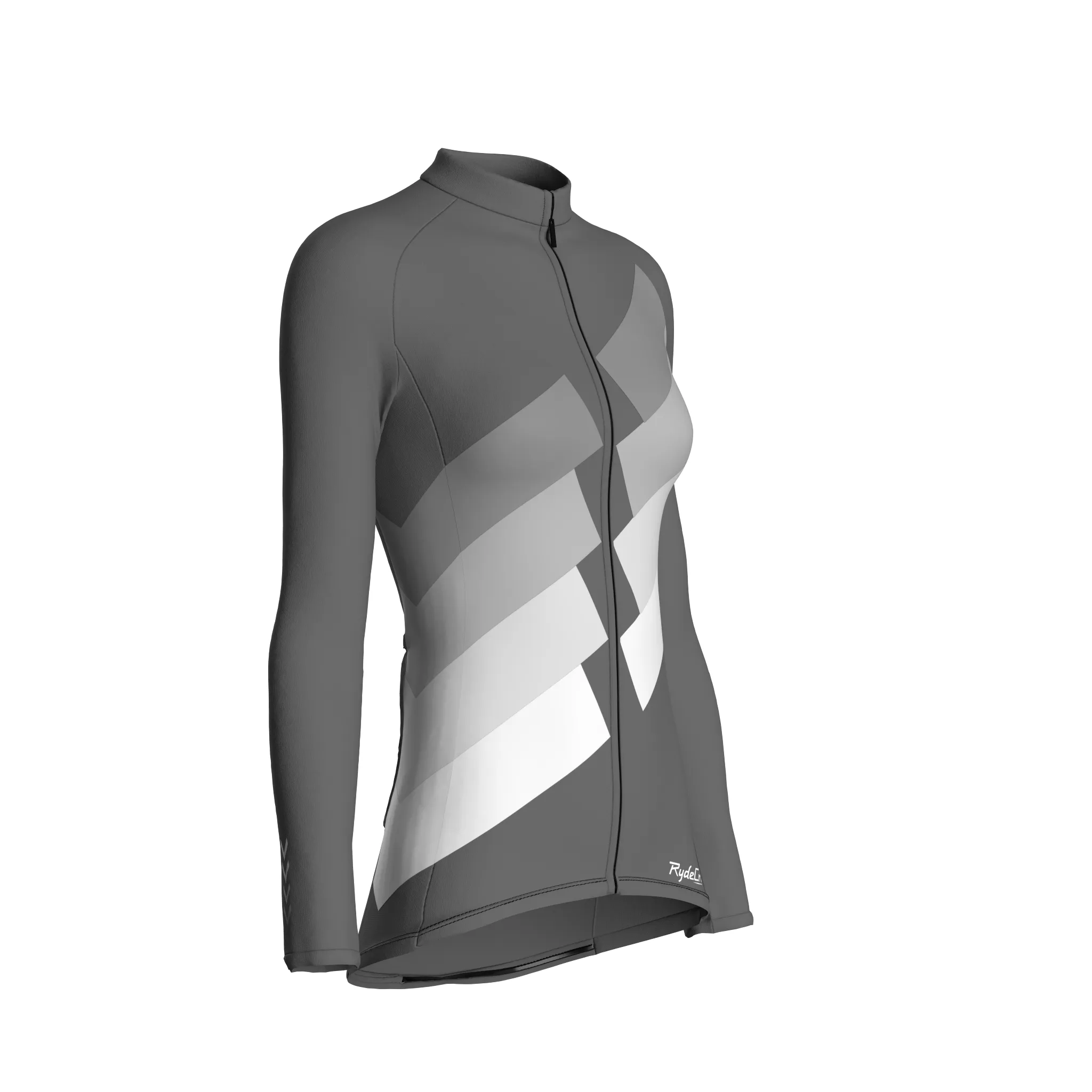 Digital Echo | Ash Gray Female Long Sleeves Jersey