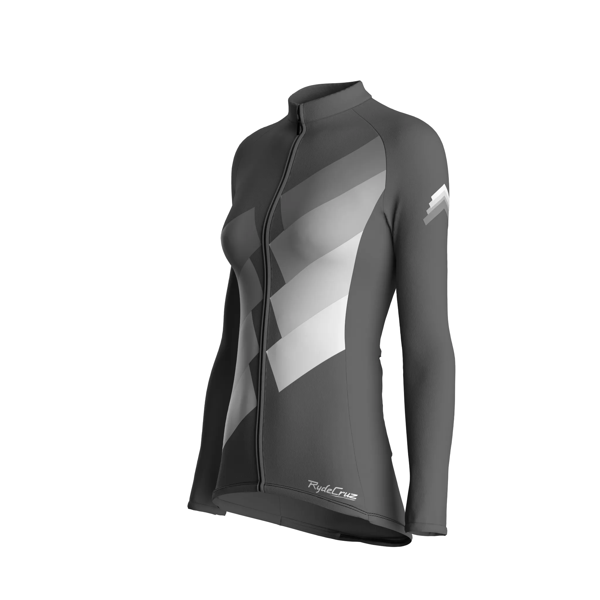 Digital Echo | Ash Gray Female Long Sleeves Jersey