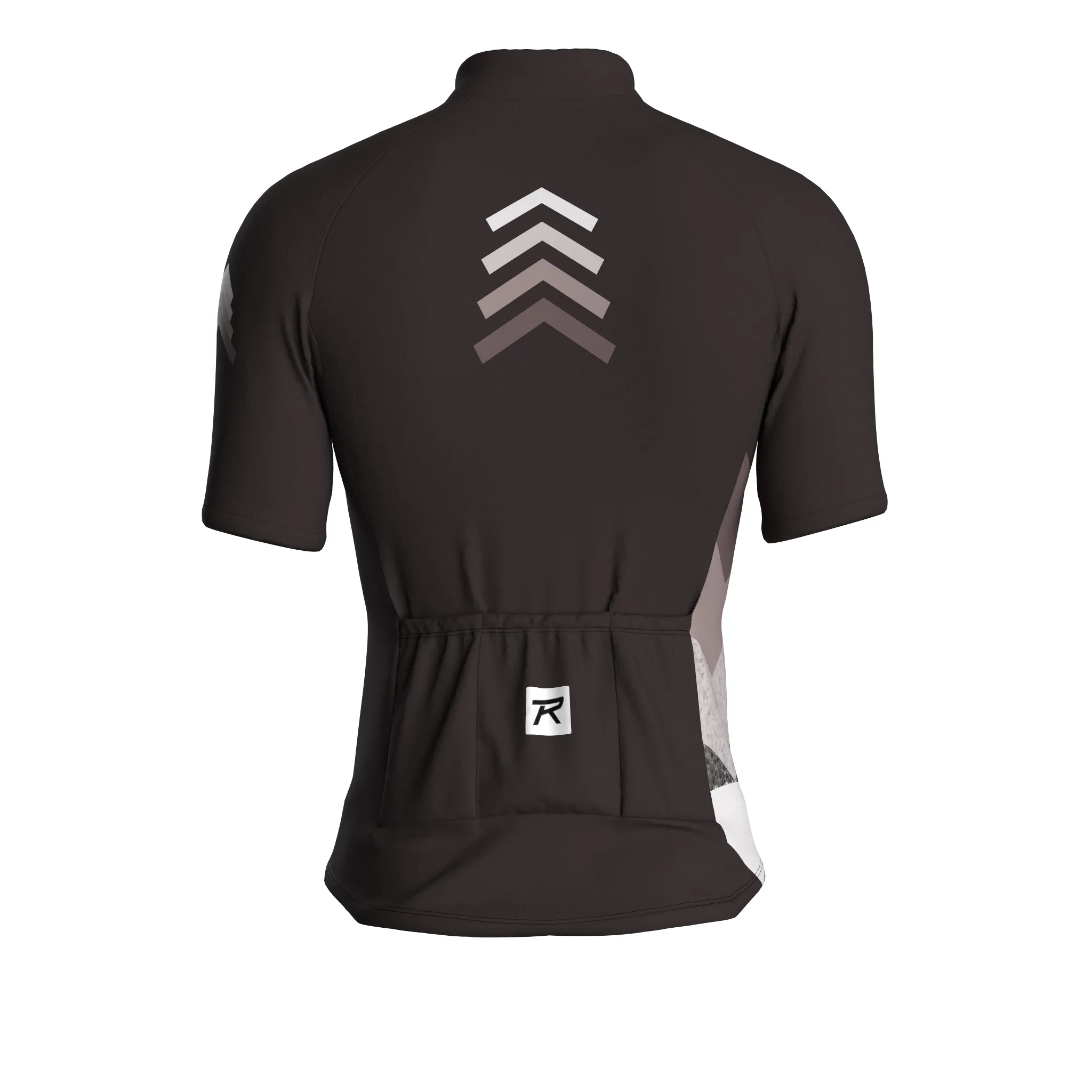 Digital Echo | Dark Brown Male Short Sleeves Jersey