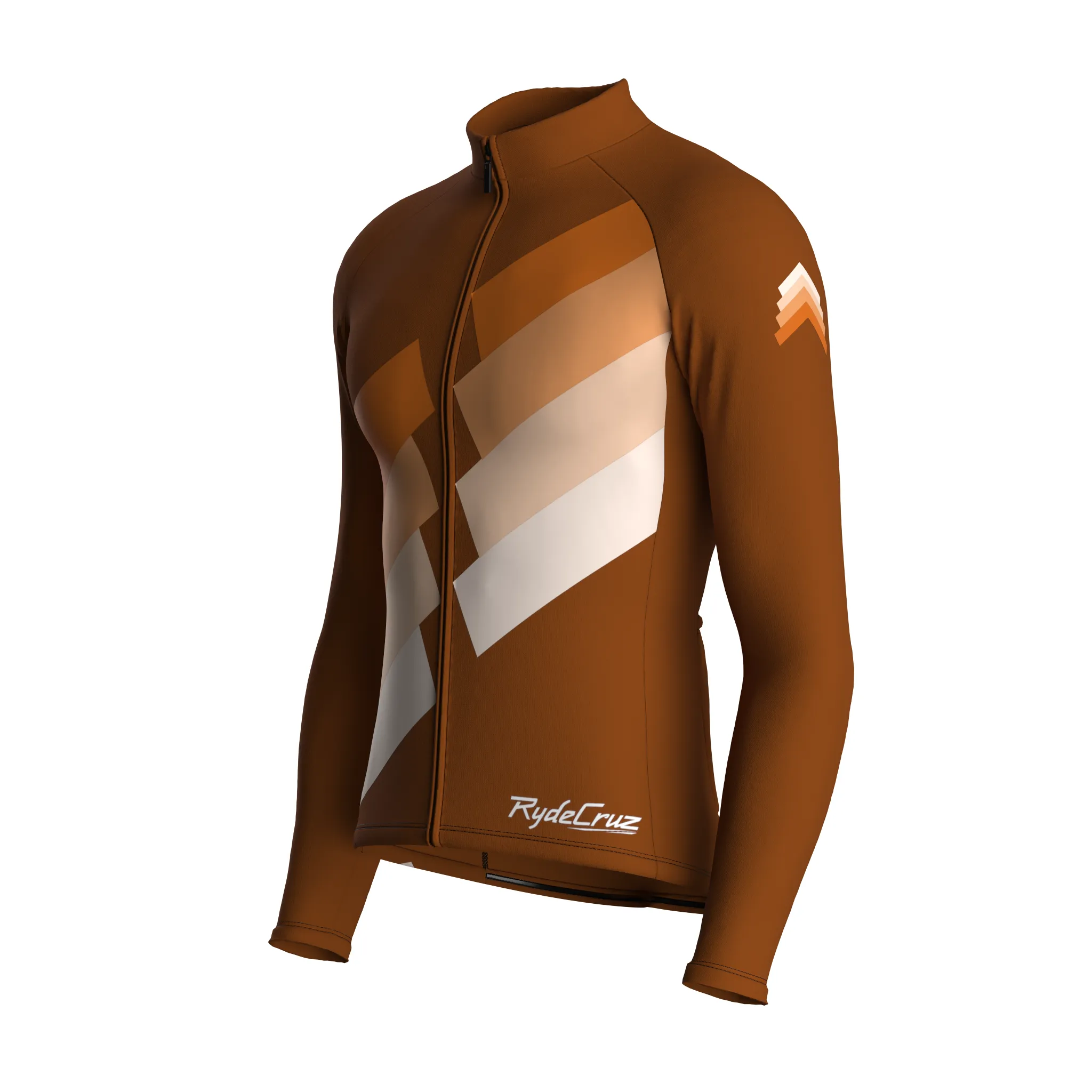 Digital Echo | Earth Brown Male Long Sleeves Jersey