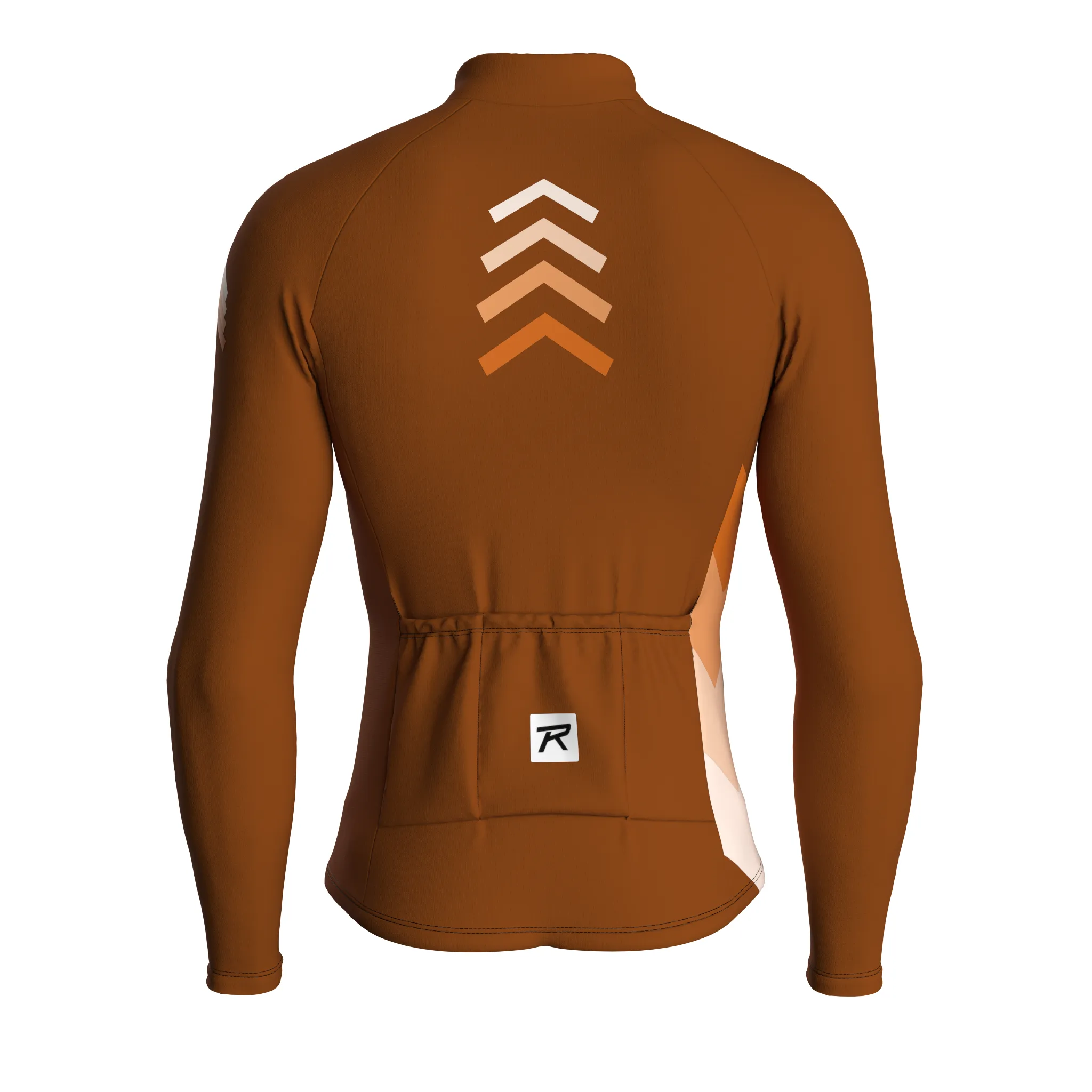 Digital Echo | Earth Brown Male Long Sleeves Jersey