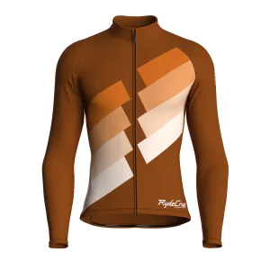 Digital Echo | Earth Brown Male Long Sleeves Jersey