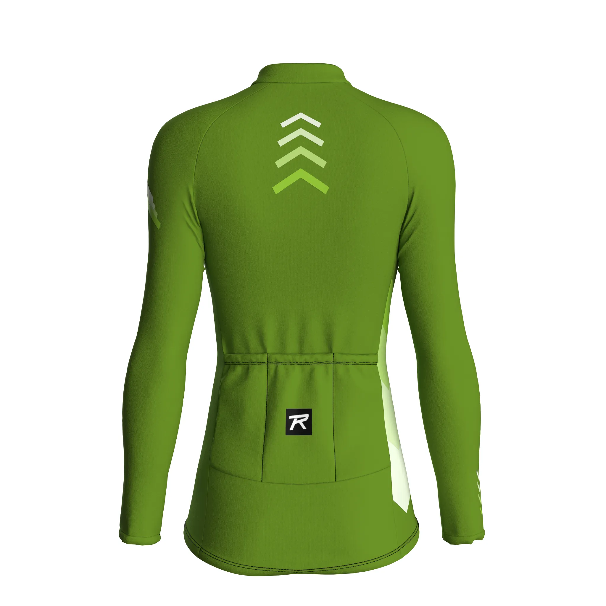 Digital Echo | Khaki Green Female Long Sleeves Jersey