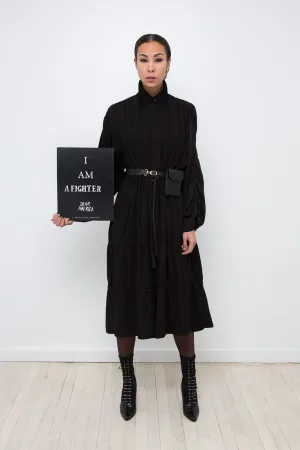 Drawstring Dress Coat