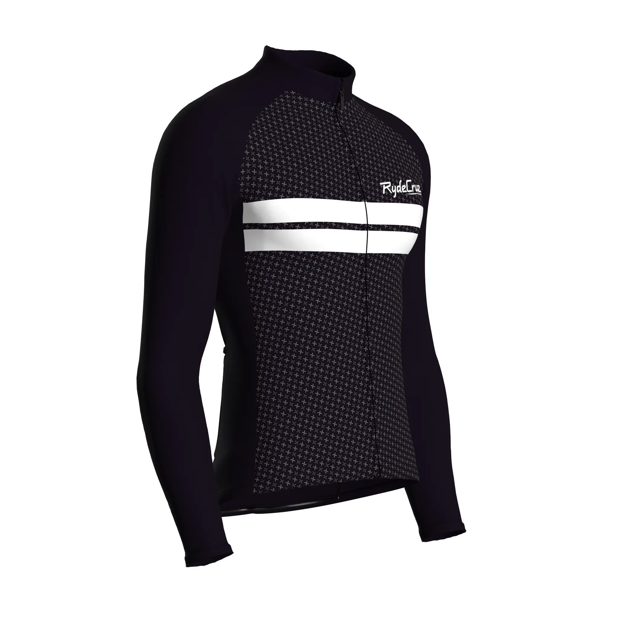 Dual Stripe Dynamics | Dark Purple Male Long Sleeves Jersey