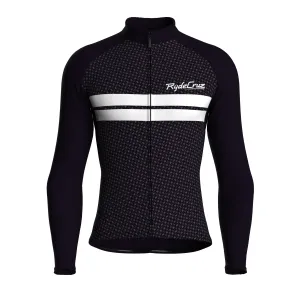 Dual Stripe Dynamics | Dark Purple Male Long Sleeves Jersey