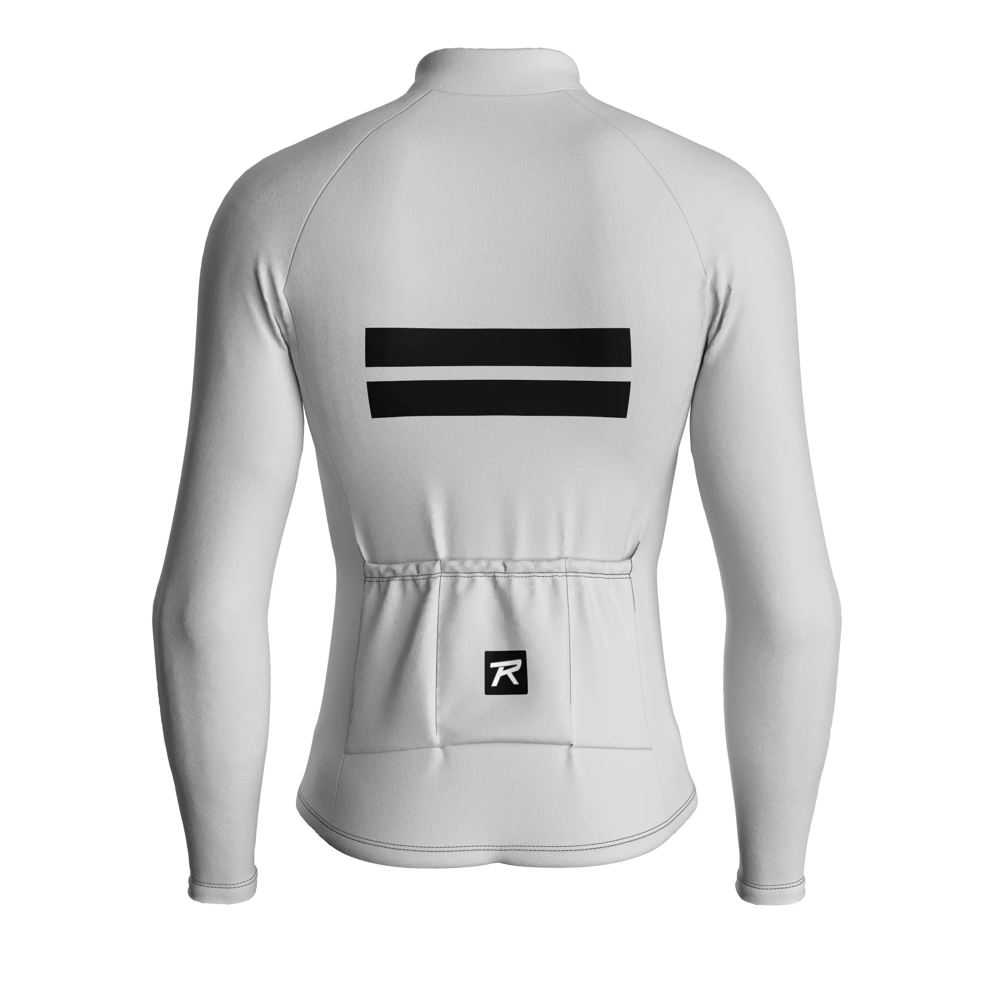 Dual Stripe Dynamics | Light Gray Male Long Sleeves Jersey