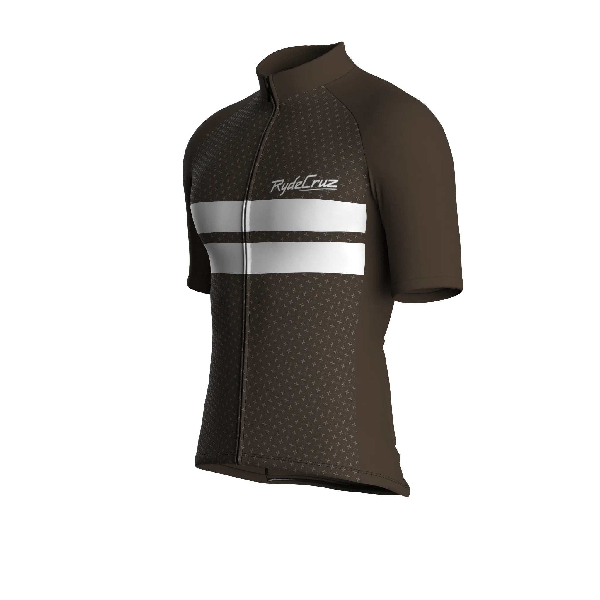 Dual Stripe Dynamics | Taupe Male Short Sleeves Jersey