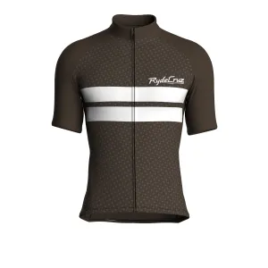 Dual Stripe Dynamics | Taupe Male Short Sleeves Jersey