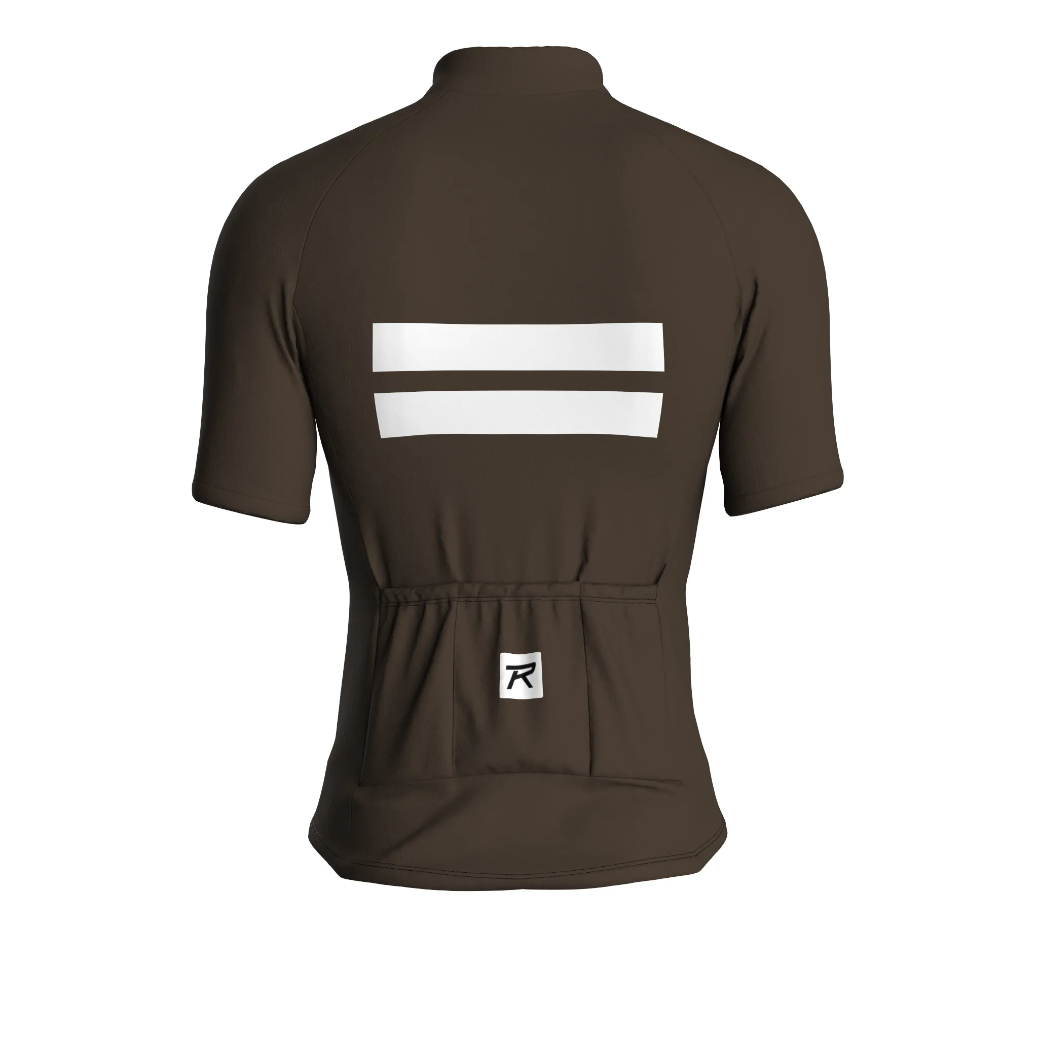 Dual Stripe Dynamics | Taupe Male Short Sleeves Jersey